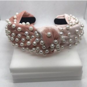 NWOT Pearl Headband in Blush